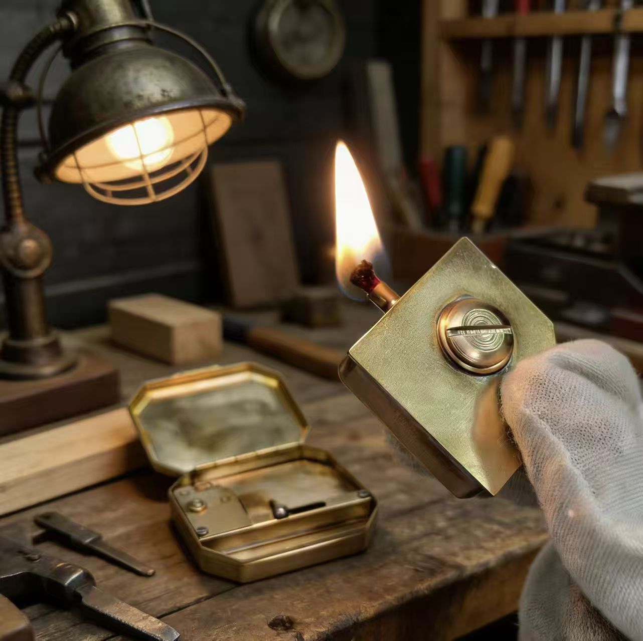 Pemantik Kerosin Tembaga Murni - Vintage Collectible Lighters ulasan dan harga