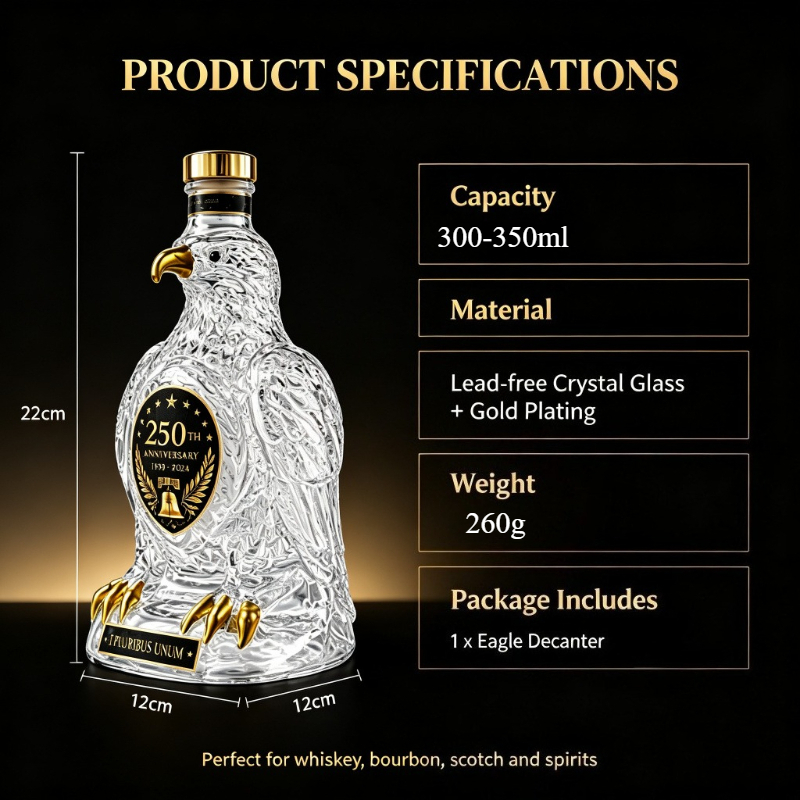 Botol Minuman Kristal Elang Vi - Vintage Collectible Bottles ulasan dan harga