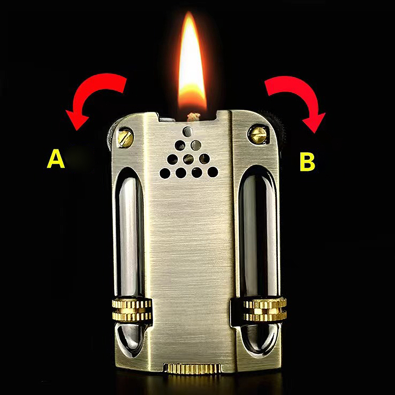 Vintage Zinc Alloy Dual Flint  - Vintage Collectible Lighters ulasan dan harga