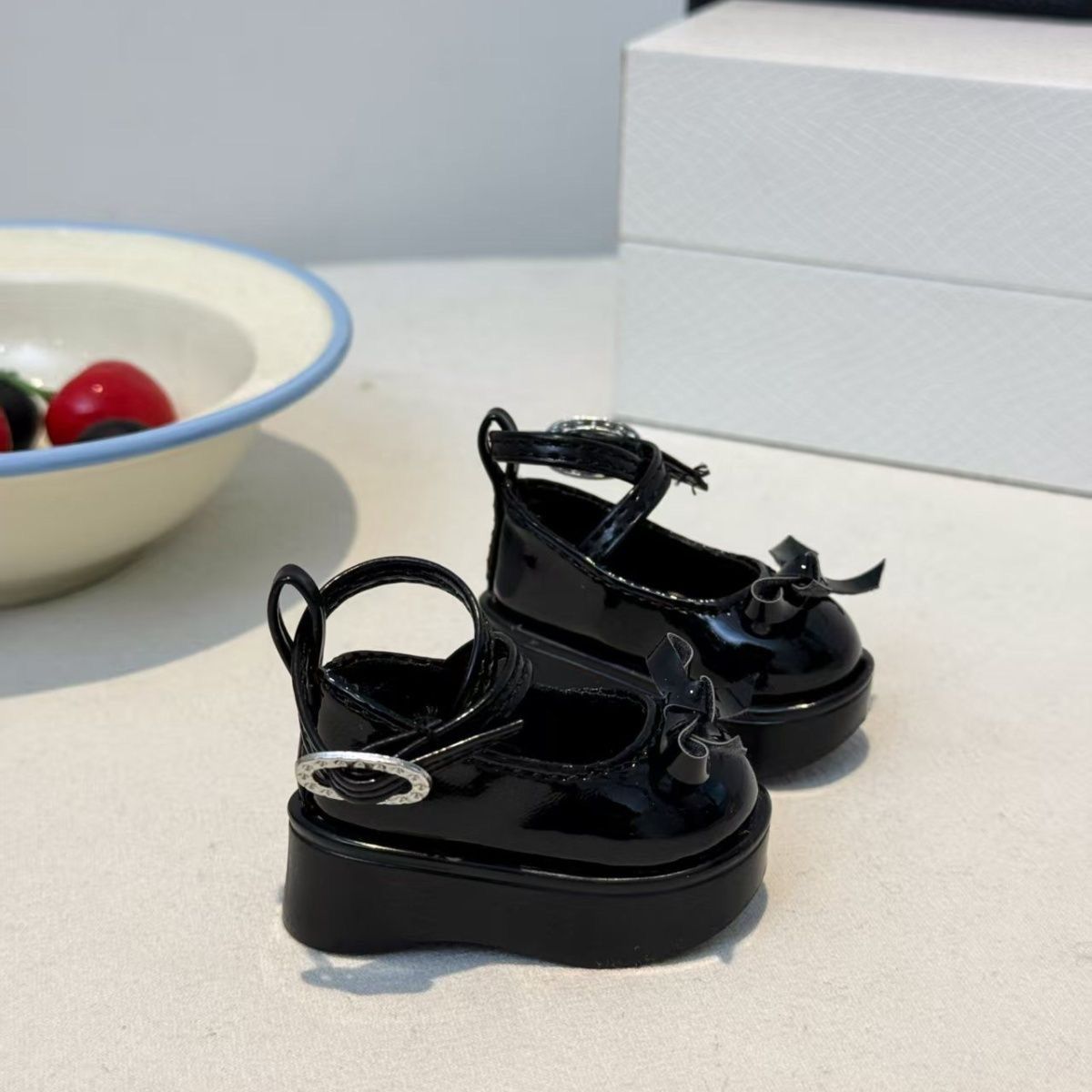 Sepatu Boneka Platform Cokelat - Vintage Collectible Accessories ulasan dan harga