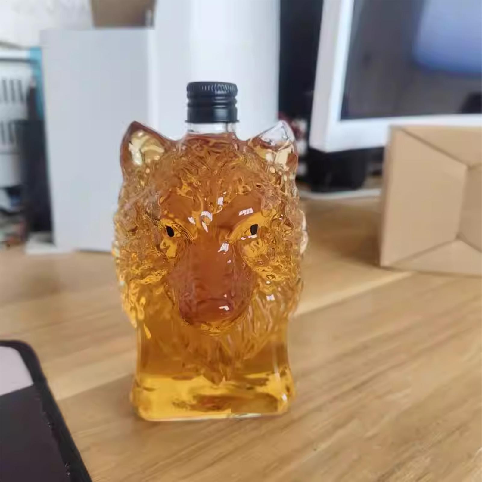 Botol Wiski Bentuk Serigala Ca - Vintage Collectible Bottles ulasan dan harga