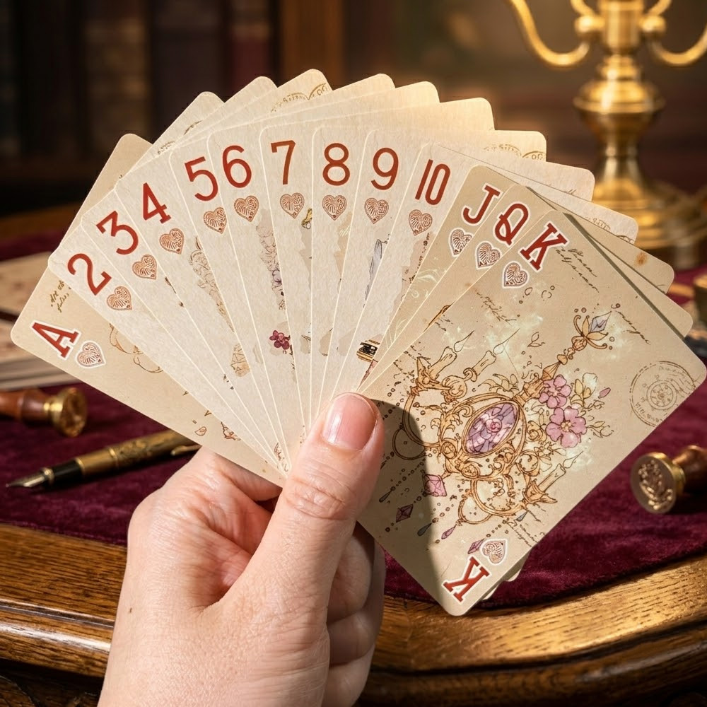 55 Buah Kartu Remi Estetika An - Vintage Collectible Playing Cards ulasan dan harga