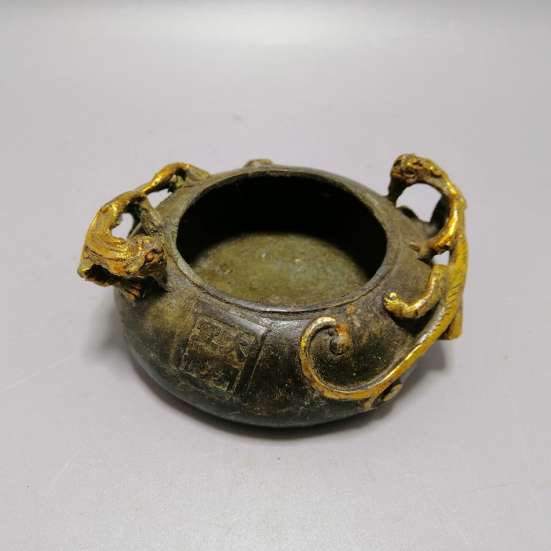 Ornamen Antik Kaca Naga Kuning - Vintage Collectible Ashtrays ulasan dan harga
