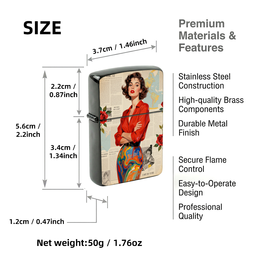 Korek Api Vintage Flip Top den - Collectible Vintage Newspapers ulasan dan harga