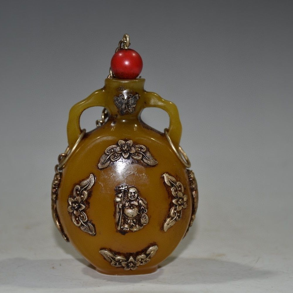 Ornamen Botol Tembakau Amber U - Vintage Collectible Bottles ulasan dan harga